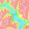 Nyingchi topographic map, elevation, terrain