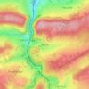 Bêche topographic map, elevation, terrain