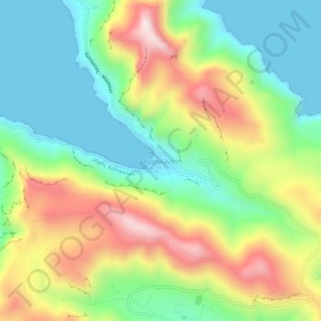 Arginonta topographic map, elevation, terrain
