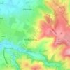 Aubin topographic map, elevation, terrain