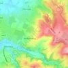 Aubin topographic map, elevation, terrain