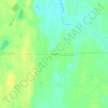Nicholson topographic map, elevation, terrain