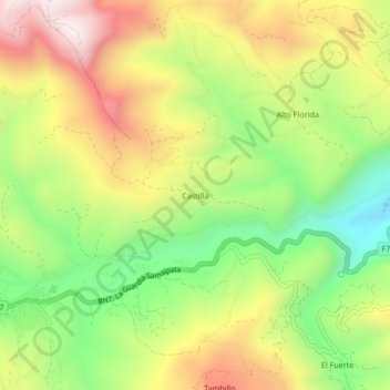 Castilla topographic map, elevation, terrain