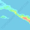 Latangai Island topographic map, elevation, terrain