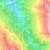 Méribel-Mottaret topographic map, elevation, terrain