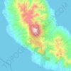 Bougainville Island topographic map, elevation, terrain