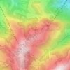 Hahnenkamm topographic map, elevation, terrain
