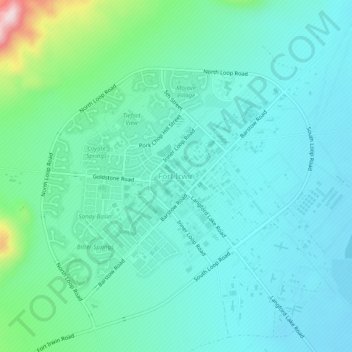 Fort Irwin topographic map, elevation, terrain