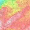 Reutlingen topographic map, elevation, terrain