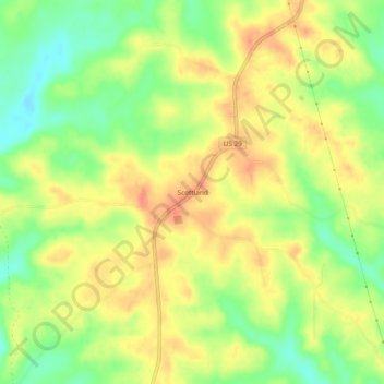 Scottland topographic map, elevation, terrain