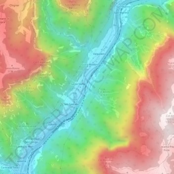 Rivalta topographic map, elevation, terrain