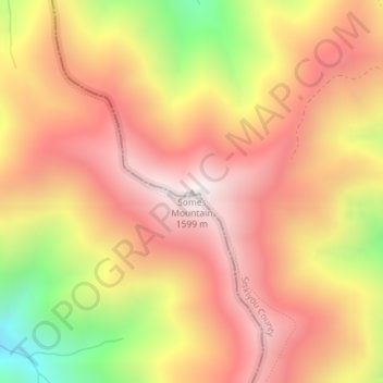 Somes Mountain topographic map, elevation, terrain