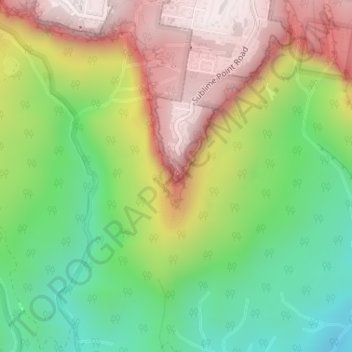 Sublime Point topographic map, elevation, terrain