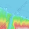 Taharoa topographic map, elevation, terrain