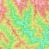 Paro topographic map, elevation, terrain