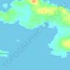 Dawros Bay topographic map, elevation, terrain