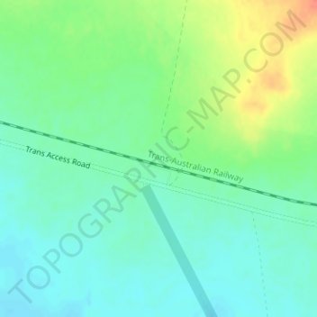 Karonie topographic map, elevation, terrain