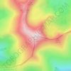 Parângul Mare topographic map, elevation, terrain