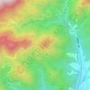 シダンゴ山 topographic map, elevation, terrain