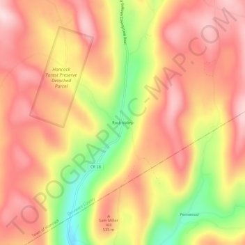 Rock Valley topographic map, elevation, terrain