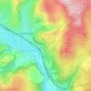 Hathersage Booths topographic map, elevation, terrain