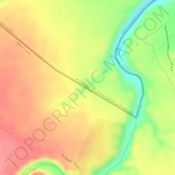 Dadda`to Alal topographic map, elevation, terrain
