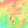 Đà Lạt topographic map, elevation, terrain