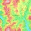 Wald-Michelbach topographic map, elevation, terrain