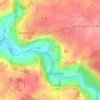 Roussat topographic map, elevation, terrain