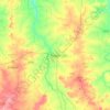 Nagda topographic map, elevation, terrain