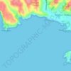 Sydney Bay topographic map, elevation, terrain