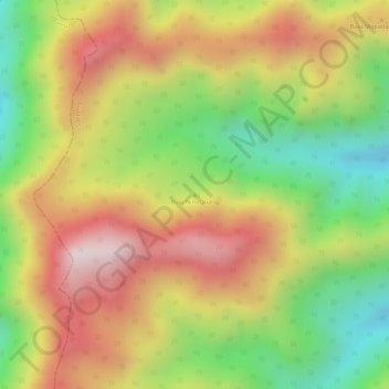 Bulu Niniconang topographic map, elevation, terrain