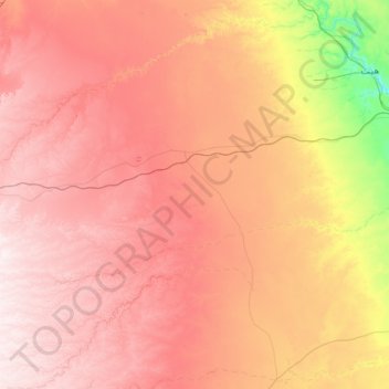 Ar Ramadi topographic map, elevation, terrain