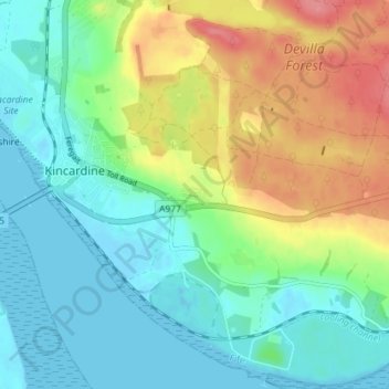 New Row topographic map, elevation, terrain