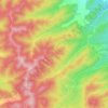 Bering topographic map, elevation, terrain