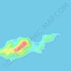 Oil Nut Bay topographic map, elevation, terrain