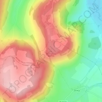 Le Planay topographic map, elevation, terrain