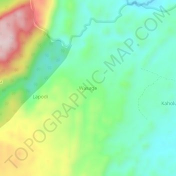 Wasaga topographic map, elevation, terrain