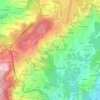 O Cotiño topographic map, elevation, terrain