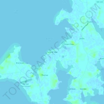 Point of View topographic map, elevation, terrain