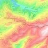 Bhamdoun topographic map, elevation, terrain