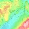 Saint-Pierre topographic map, elevation, terrain