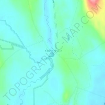 Mercer Dam topographic map, elevation, terrain