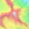 Mont Dolent topographic map, elevation, terrain