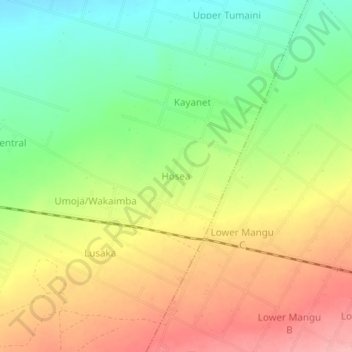 Hosea topographic map, elevation, terrain