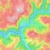 Lanau topographic map, elevation, terrain