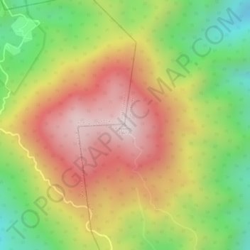 Doi Chang topographic map, elevation, terrain