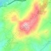 Senhora do Monte topographic map, elevation, terrain