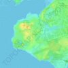 Ihumātao topographic map, elevation, terrain
