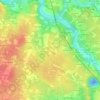 La Huperie topographic map, elevation, terrain